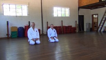 Karate practice